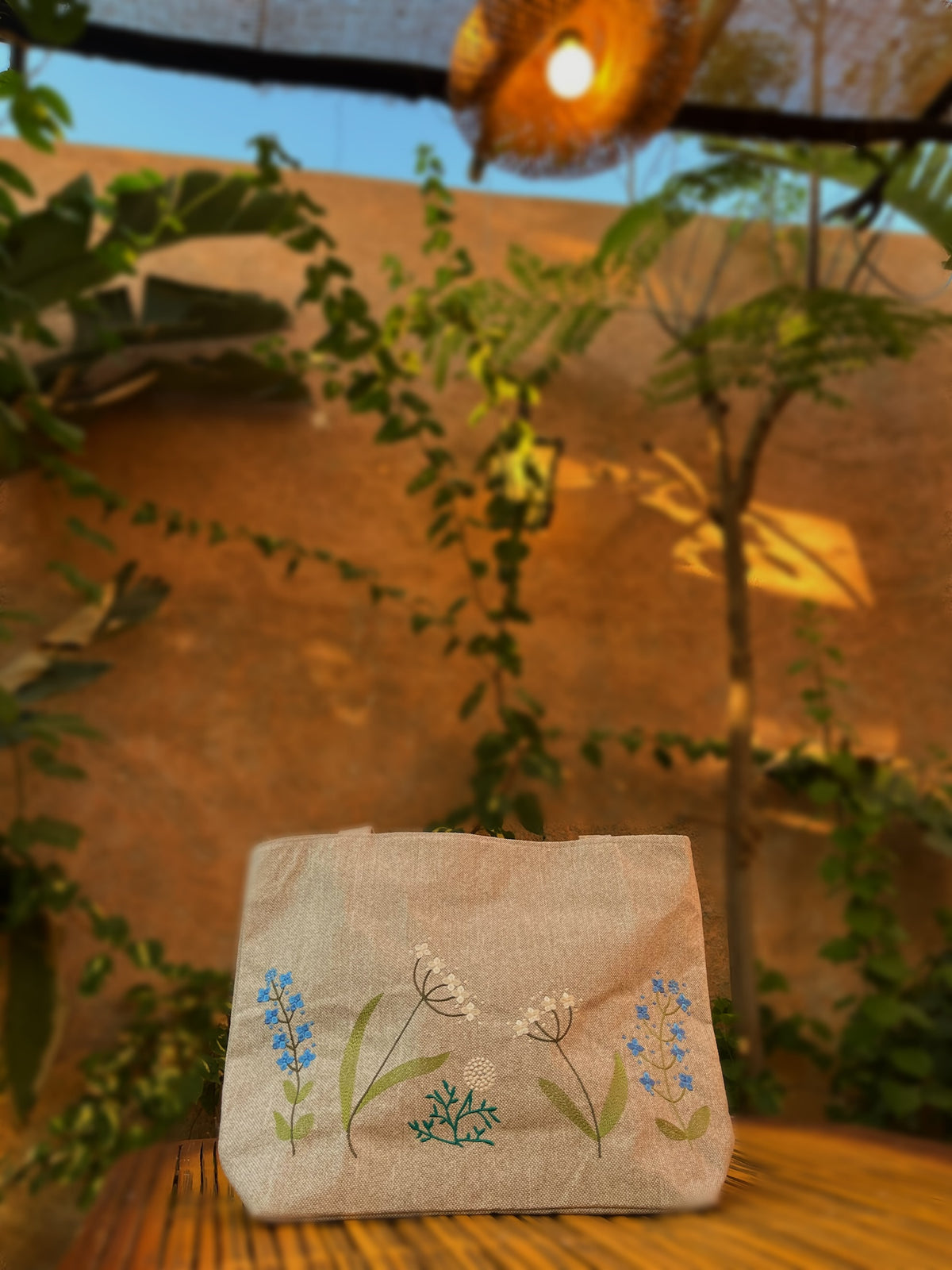 Wildflower Linen Tote
